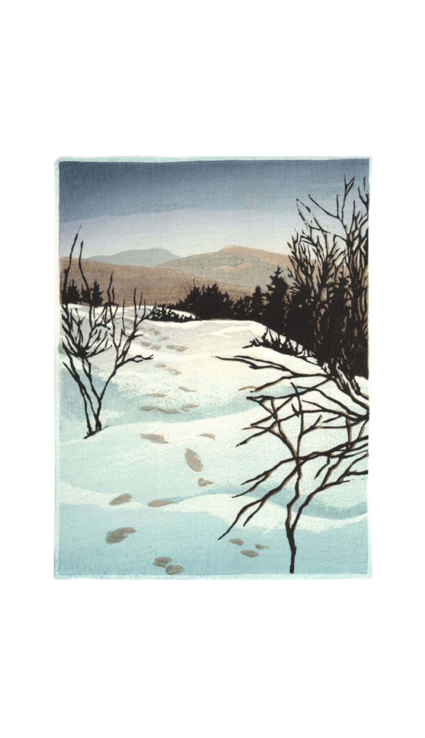 Footprints On Lambert Ridge, 2nd State