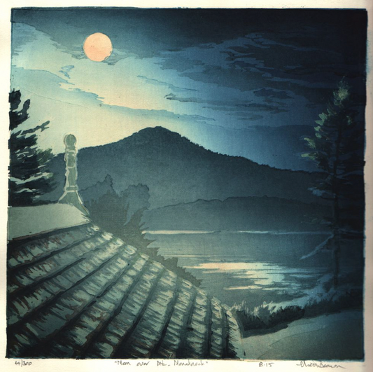 Moon over Mt. Monadnock