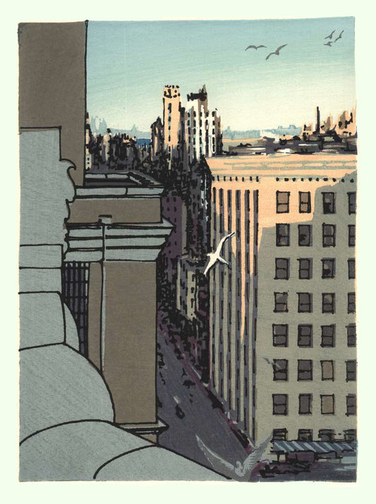 Seagulls over Seventh Ave., 2nd State