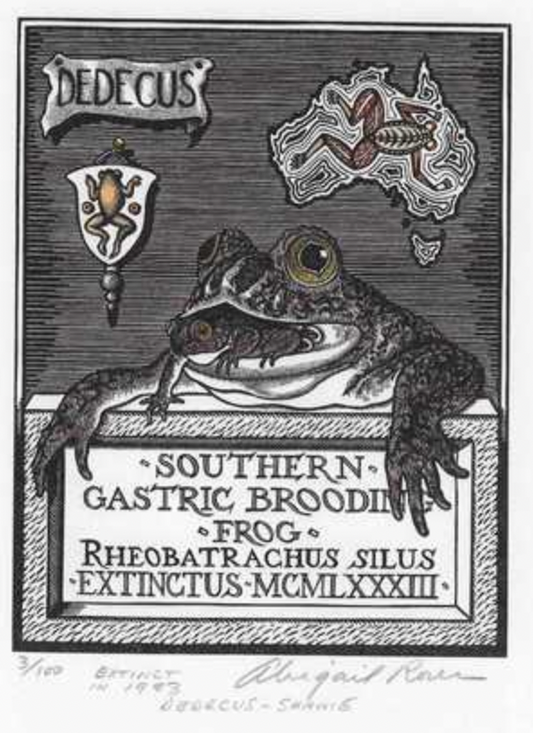 Gastric Brooding Frog, Extinct in 1983, Dedecus - Shame