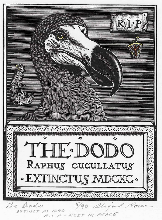 The Dodo, Extinct in 1690, R.I.P - Rest in Peace
